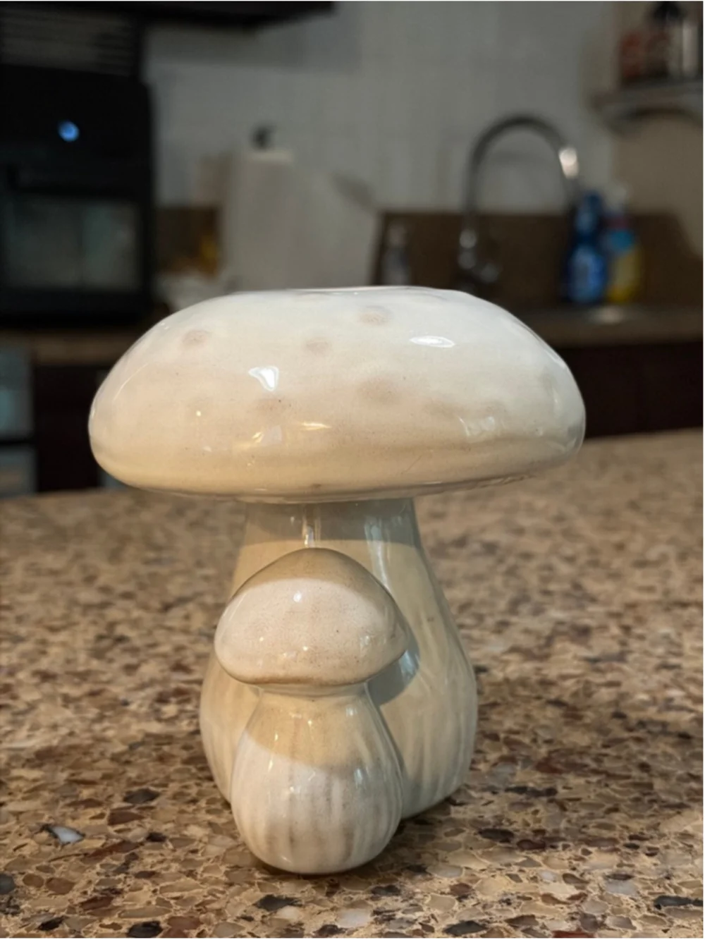 Set of Brand New Mushroom Candle Holders Beige